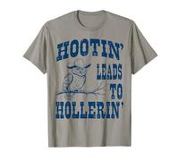 Hootin Leads to Hollerin Owl Funny Western Cowboy Camiseta