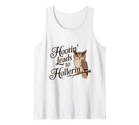 Hootin' Lleva a Gritar, Divertido búho, Campesino, Country, Lindo Camiseta sin Mangas