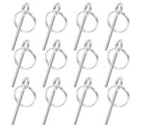 HOOTNEE 10 Piezas Conector de Varilla 6.50x3.00x0.40cm | Accesorio para Varillas de Soporte, Compatible Tiendas de Campaña, Color Plata, Recambios Duraderos y Fuertes