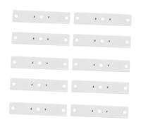 HOOTNEE 10 Piezas De Accesorios para Rieles De Cortina, Rieles para Montaje En Techo, Soportes De Montaje para Cortinas, Rieles De Techo para Cortinas, Código De Instalación De Metal,