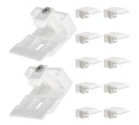 HOOTNEE 10 Piezas Soporte para Cortinas Plisadas Resistente para Estores y Cortinas Clips Aplicables para Baño y Ventana Diseño Fácil de Usar y Duradero para Decoración del Hogar