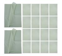 HOOTNEE 100 Hojas Papel de Obsequio Artesanal Color Verde Salvia para Decoración de Regalos y Manualidades de Navidad Unidades