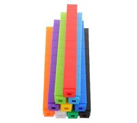 HOOTNEE 100 Piezas Cubo De Cálculo Matemático Rompecabezas para Niñas Bloques De Construcción para Contadores Matemáticos para Bloque De Educación Matemática El Plastico
