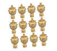 HOOTNEE 12piezas Remates Modernos Tapa Barra Cortina Decorativos para Ventana Tapones Cabeza Barra Cortina