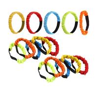 HOOTNEE 15 Correas Elásticas de Tres Patas Multicolor para Juegos de Relevos por Equipos, Suministros para Carreras de Carnaval y Actividades al Aire Libre, Accesorios para Fiestas