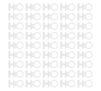 HOOTNEE 150 Unidades Ganchos Plásticos para Riel de Cortina Clips Deslizantes para Cortinas Gancho Fijo para Drapeados Ventanas Compatible con Sistemas de Riel