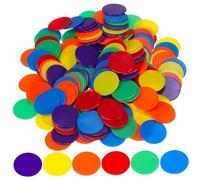 HOOTNEE 180 Piezas Fichas Multicolores para Contadores para Bingo y Póker Accesorios para Fiesta Aprendizaje y Marcadores Portátiles