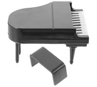 HOOTNEE 1juego Mini Piano De Muñecas Taburete Accesorios De Decoración De Casa De Muñecas Muebles para Escenarios Miniatura para y Paisajes Modelo Duradero
