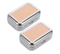 HOOTNEE 2 Ceniceros De Bolsillo para Patio, Camping, Coche, Playa, Viaje, Acero Inoxidable, Naranja