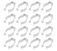 HOOTNEE 20 Clips para Tubo de Luz Fluorescente Soporte Metálico Grueso para Lámparas LED Fijación Segura para Tubos LED Accesorios para Iluminación Paquete de 20 Unidades