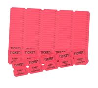 HOOTNEE 200 piezas Boletos Raffle Consecutivos para Eventos Celebraciones y Rifas Tickets Duraderos Rojo Perfectos para Participantes y la Participación Actividades