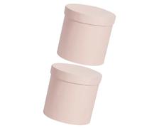 HOOTNEE 2piezas Cajas De Flores Redondas Para Arreglos De Cubos Decorativos Perfectos Para Cumpleaños Bodas y Ocasiones Especiales