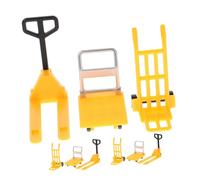 HOOTNEE 3 Juegos De Herramientas De Plataforma para Coches De Juguete En Miniatura, Mini Carretilla Elevadora, Adorno, Herramientas De Construcción En Miniatura, Polea Manual En
