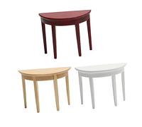 HOOTNEE 3 Piezas Muebles de Miniatura de Escritorio Redondeado Casa de Muñecas Mobiliario Chic y Decoración de Infantiles