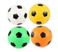 HOOTNEE 4 Piezas Bolas de Fútbol Inflables para Colores Brillantes Juguetes para Actividades al Aire Resistente para la Cognición Visual y Diversión y Escuelas