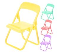 HOOTNEE 4 Piezas Sillas Miniatura Casa de Muñecas de Colores y Accesorios Decoración y Fotografía Muñecas