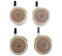 HOOTNEE 4 Ruedas Giratorias para Andador de Ñiño Silenciosas y Resistentes Ruedas de Repuesto para Cochecitos y Sillas de Paseo Accesorio Durable Color Caqui para Reparación y Uso