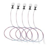 HOOTNEE 5 Piezas De Lámpara De Césped Modelo De Decoración Retro Decoraciones De Juguete Modelo De Luz Decoraciones para Casa De Muñecas Lámpara De Mesa para Casa De Muñecas