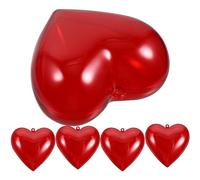 HOOTNEE 5piezas Fillable Heart Shape Candy Boxes for Valentine's Day Party Favors Transparent Decorative for Weddings and Celebrations