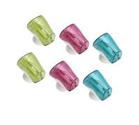 HOOTNEE 6 Fundas para Cepillos de Dientes Ventosa de Plástico para Baño y Hogar, Protección contra Contaminación y Fácil Montaje en Pared Color Aleatorio