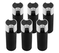 HOOTNEE 6 Piezas Pesas para Tiradores de Cortinas 6 Piezas Negras, Accesorios para Persianas Enrollables, Contrapesos de Cordón 8X2,5X2,5 CM para Estabilizar Cortinas en Hogar y Oficina