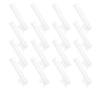 HOOTNEE 60 Piezas Ganchos Plisados Ajustables de Plástico para Cortinas Clips Resistentes para Cortinas Plisadas de Blanco Compatibles con Diversos Tejidos Riel para Salón y Baño