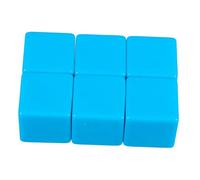 HOOTNEE 6piezas Dados Blancos para Actividades Educativas Cubos Plásticos Escritos para Proyectos DIY Aula y Hogar