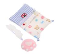 HOOTNEE Accesorios Muñecas de Incluye Edredón Almohada Máscara Ojos Decoración Casa de Muñecas de Simulación