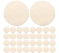 HOOTNEE Almohadillas Exfoliantes Faciales de Lufa Natural 36 Piezas 5.5x5.5 Cm, Esponja Vegetal para Limpieza y Exfoliación, Depurador Facial Compacto para Baño y Ducha