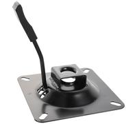 HOOTNEE Base Giratoria para Silla de Oficina Cuadrada Elevación Controlada, Placa de Hierro Resistente y Manija de Palanca, Accesorio Práctico para Sillas Ejecutivas y Taburetes