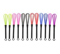 HOOTNEE Batidor de Pasta Colorante para Teñir el Cabello, 12 Unidades de Plástico Multicolor (azul, Púrpura, Rosa, Negro, Rojo, Verde), Mezclador Manual Pequeño para Salón y Uso Personal