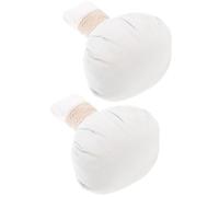 HOOTNEE Bolas de Masaje de Hierbas Chinas 2 Unidades Paquete Térmico de Spa Tailandés Bola de Compresión Herbal Blanca Pura para Acupresión Relajación y Terapia Corporal en Casa y