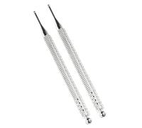 HOOTNEE Bolígrafo Acupresión Auricular de Acero Inoxidable 2 Piezas para Masaje y Terapias Alternativas en Puntos de Oreja Ligero y Portátil