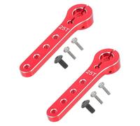 HOOTNEE Brazos de Dirección Rc 25t de Aleación de Aluminio 2 Piezas Rojas Extensión para Coches Aviones y Barcos Rc Piezas de Repuesto para Reparación y Accesorios DIY