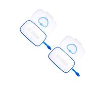 HOOTNEE Caja Dispensadora para Portátil 2 Unidades, Botón y Sello de Silicona, Material Pp Seguro, Color Claro y Azul, Adecuada para Viajes y Uso Exterior