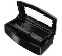 HOOTNEE Caja esterilización manicura bandeja organizadora tapa protectora para herramientas de de uñas uso profesional y doméstico 8.85x4.92x2.55 in
