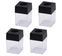 HOOTNEE Caja Organizadora Magnética 4 Piezas para Clips de Papel y Chinchetas , Plástico Resistente para Escritorio y Oficina