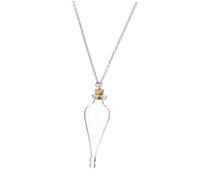 HOOTNEE Collar Mini Frascos De Vidrio Pequeños Para Mujer, Tamaño Pequeño, Resistente, Cadena Blanca, Adecuado Para Viajes y Guardar Recuerdos De Luna De Miel