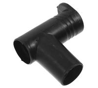 HOOTNEE Conector de Ángulo Recto para Perchero de Ropa, Accesorio Negro para Barras Dobles y Simples, Soporte para Tendederos Extensibles, Tapa Final para Barra de Secado, 1 Pieza
