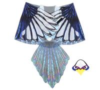 HOOTNEE Conjunto de Alas de Águila, Accesorio de Cosplay y Disfraz de Halloween, Alas Decorativas en Colores Brillantes para Fiestas y Representaciones Teatrales