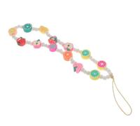 HOOTNEE Cordón Colgante para Teléfono Móvil Hecho a Mano Cuentas de Frutas y Perlas Estilo Bohemio, Correa Decorativa Desmontable y Colorido Accesorio para Muñeca, Adecuado para Proteger