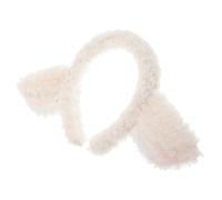 HOOTNEE Diadema de Peluche Orejas de Cordero para Diadema Esponjosa de Felpa Talla Única Ajustable para Cosplay Fiestas y Uso Diario Accesorio Adorable y Cómodo