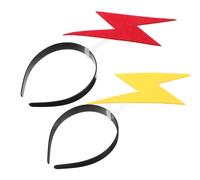 HOOTNEE Diademas Divertidas para Fiestas de Disfraces 2 Piezas Rojo y Amarillo Accesorios Cabello de Carnaval y Año Tocados Cómodos y Llamativos para Halloween y Eventos Festivos