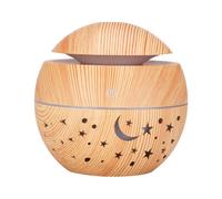 HOOTNEE Difusor de aroma portátil con diseño estrella y luna, capacidad 130 ml, material PP y ABS, para uso en hogar y sala de estar