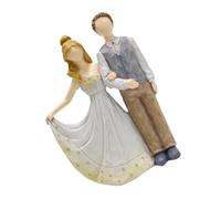 HOOTNEE Escultura De Pareja Abrazándose En Un Joyero, Estatua Romántica De Pareja Enamorada, Adornos De Resina para Parejas, Esculturas De Amantes De Resina, Artesanías De Resina, Figura