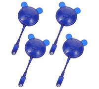 HOOTNEE Espejos Retrovisores para Bicicleta Infantil 4 Piezas, Soporte para Manillar, Diseño Reflectante Seguro, Color Azul, Accesorios para Patinete y Triciclo, Espejo de Seguridad