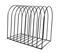 HOOTNEE Estantería Metálica de Sobremesa Negra Grande para Escritorio, Organizador de Archivos y Libros con Secciones Verticales, Estante Compacto para Oficina y Espacio de Trabajo