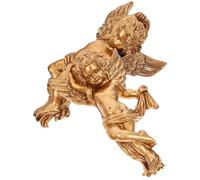 HOOTNEE Figuras de Ángeles de Resina para Decoración de Pared Set de 2 Adornos Colgantes Artesanales Ligeros y Resistentes para Sala Dormitorio y Comedor