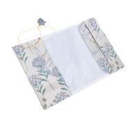 HOOTNEE Funda de Libro de Tela Ajustable para A5, Protector Decorativo Artesanal en Azul Diente de León, Cubierta Creativa para Estudiantes y Cubre Libros Resistente