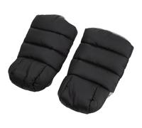 HOOTNEE Guantes Cálidos para Cochecito de Ñiño Negros Protección contra Viento y Frío Manguitos Resistentes para Manillar un Par Accesorios Invierno para Paseo al Aire Libre